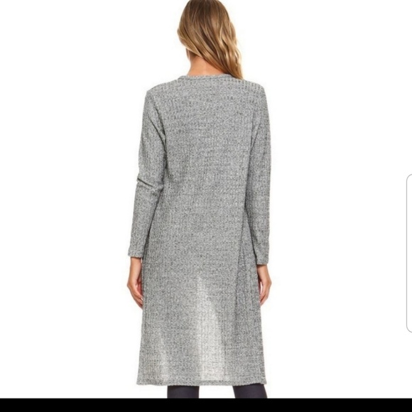 1 sm left - Ribbed Shimmer Cardigan - Picture 6 of 6